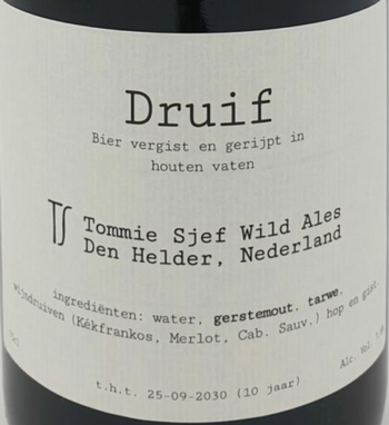 Tommie Sjef Druif 750mL